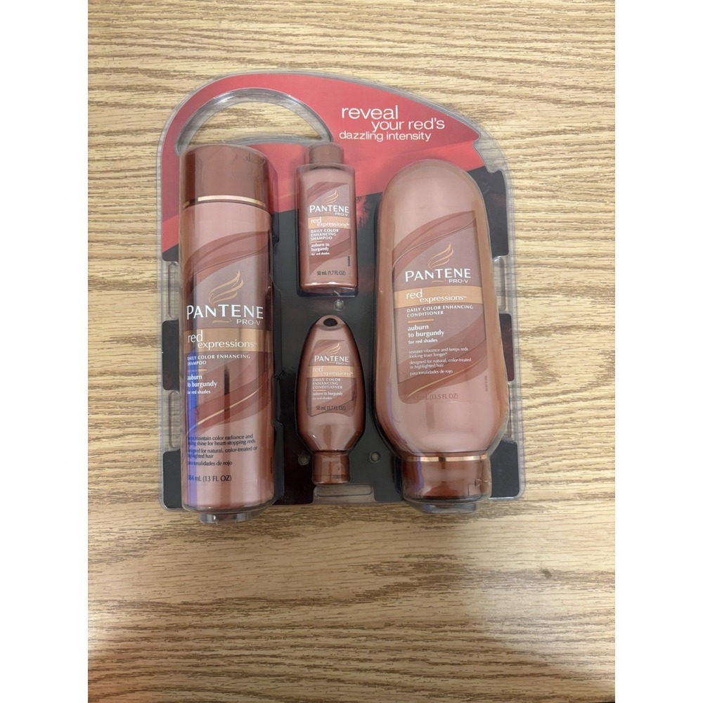 Pantene Pro V RED Expressions Shampoo & Conditioner New Auburn to Burgundy